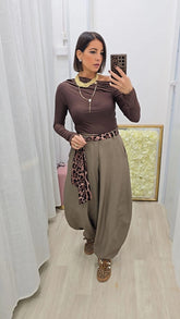Pantalone Ballon Tortora art66659